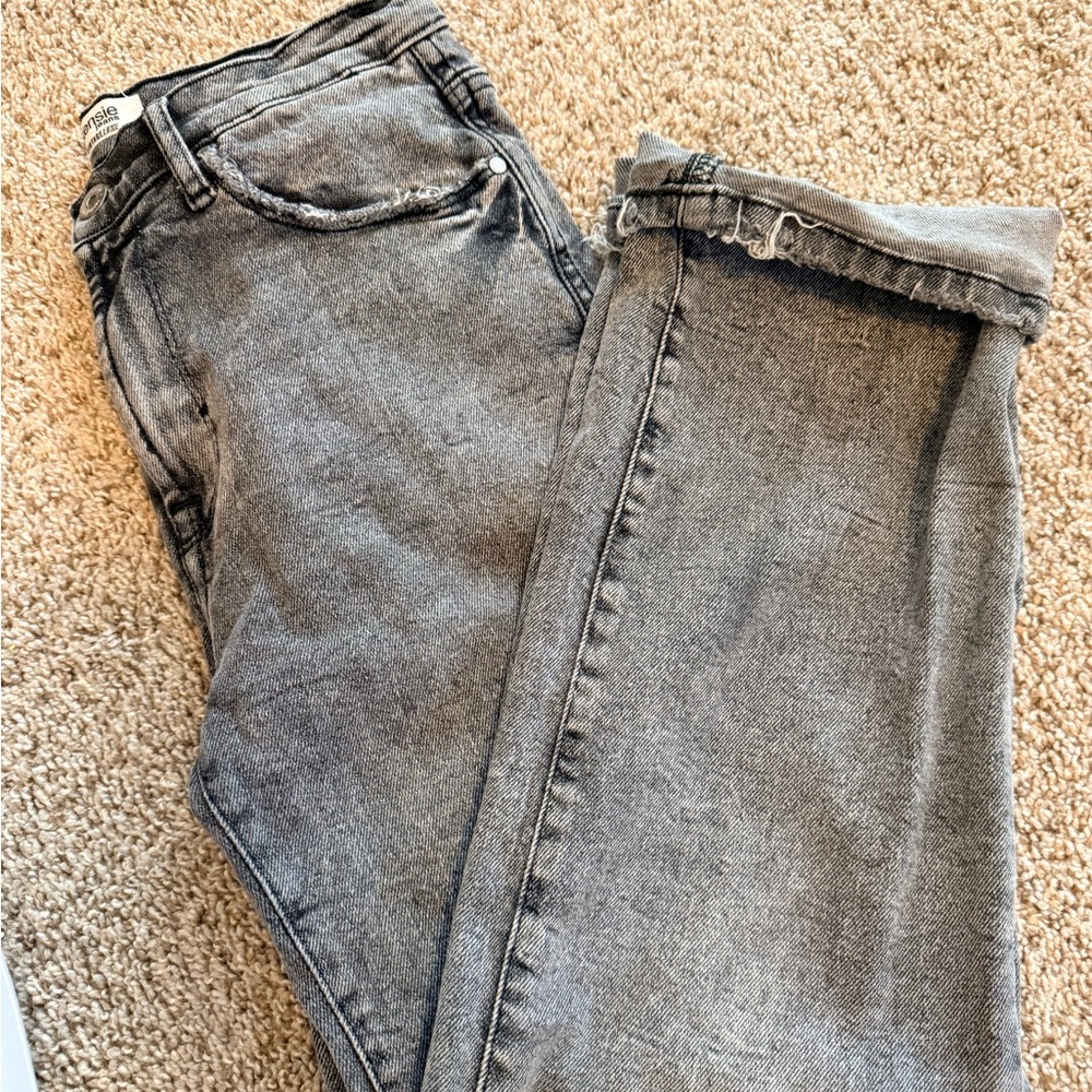 Kensie Women's Gray Straight Leg Jeans